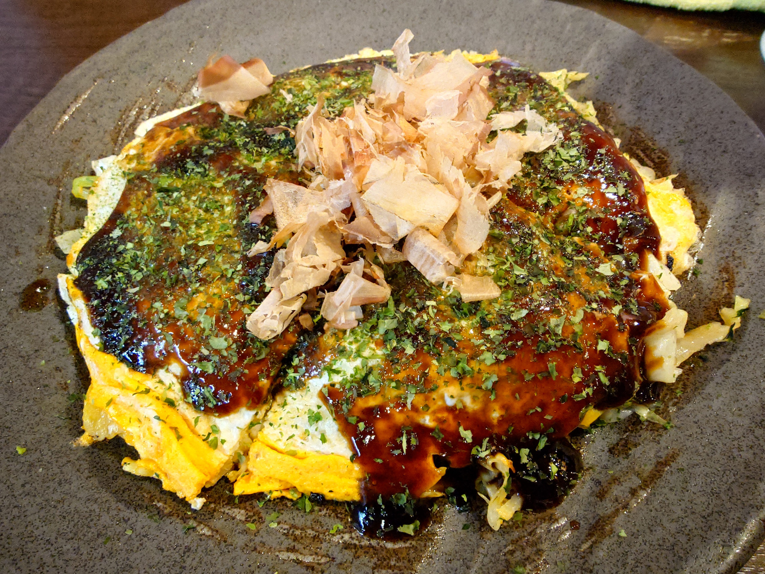 【福津ランチ】津屋崎海岸すぐ「はまけん」で熱々お好み焼きを実食